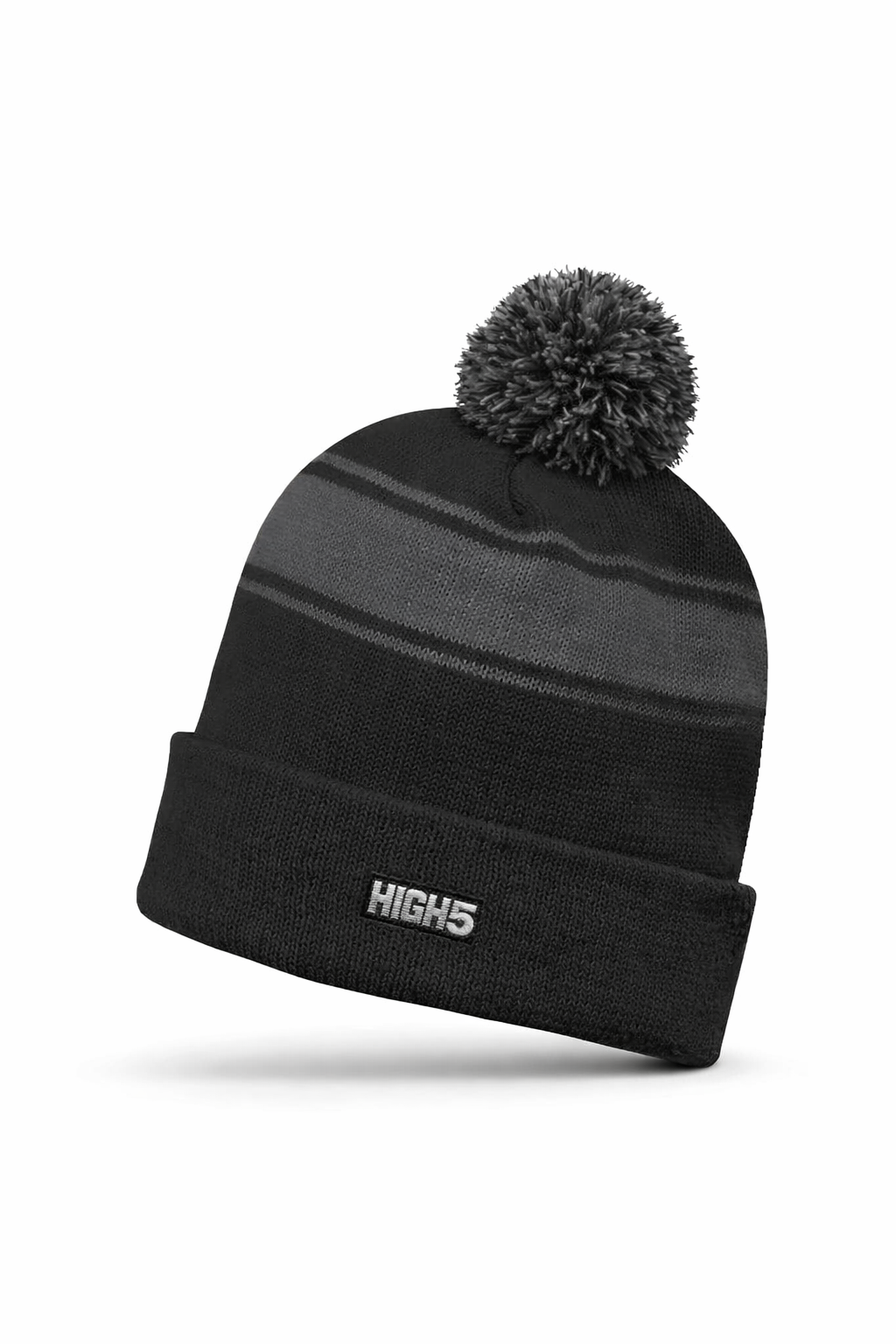 High Five Stripe Pom Beanie – HighFive Clothing Company display picture 2