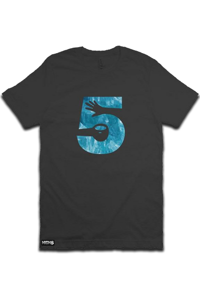 High Five Clothing Unisex Graphic T-Shirt - High Five Heady Rocks "Aquamarine" LOGO Tee