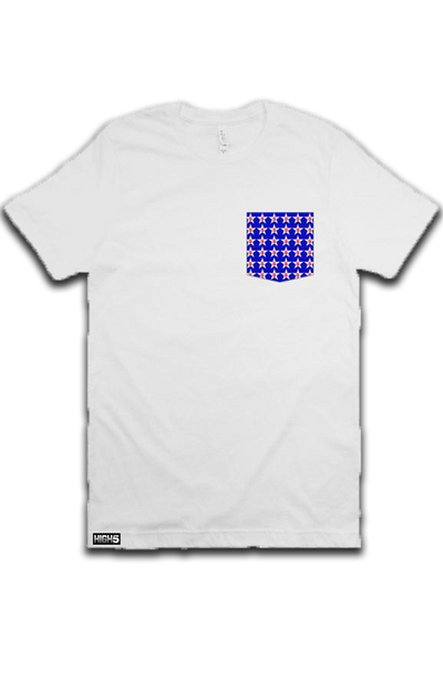 High Five Clothing Unisex Graphic T-Shirt - July 4th Pocket Tee